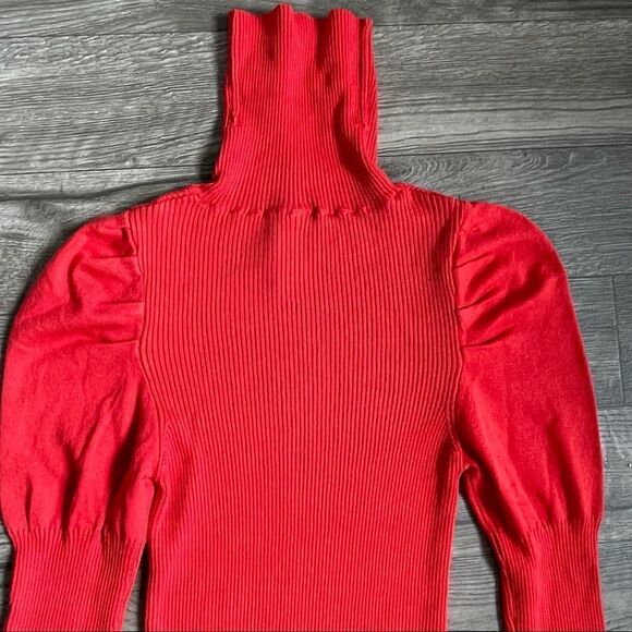 Revolve ANTHROPOLOGIE Cecilia Puff-Sleeved Turtleneck Sweater - Picture 9 of 15